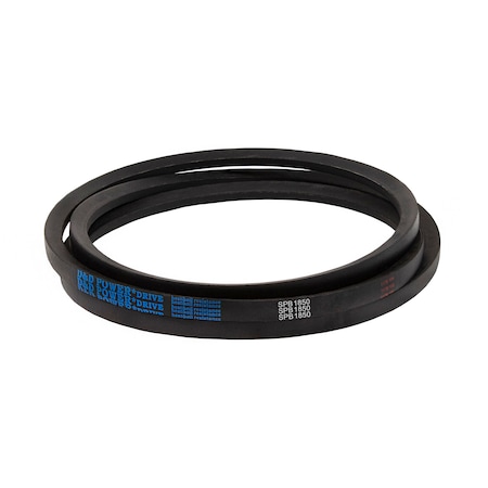 D&D SPB1850 Metric V-Belt, 1850mm Outside Length, 16 mm Top Width, 13 mm Thickness, 1 Ribs SPB1850